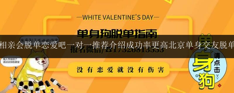 北京相親會脫單戀愛吧一對一推薦介紹成功率更高北京單身交友脫單聯(lián)誼