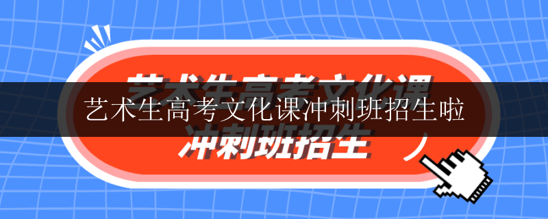 藝術(shù)生高考文化課沖刺班招生啦