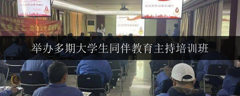 舉辦多期大學生同伴教育主持培訓班